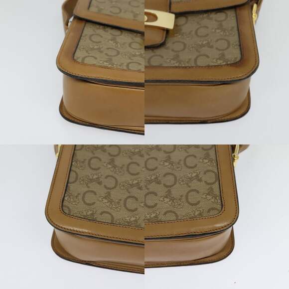 CELINE C Sulky Shoulder Bag Pvc Beige Gold - Picture 10 of 13